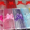 Gift bags, printed plastic bags, doll bags, transparent plastic packaging bags, heart-shaped English opp glass paper bags full image